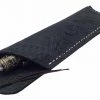 Xiamen Rizheng Industry Co. Ltd Texas Style Pen Sleeve - Handmade Leather Tooled Design - Dusky Black Bag, Boxes And Displays