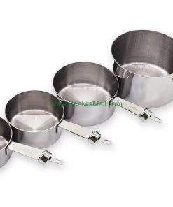 PSI Woodworking Stainless Steel Measuring Cup Kit - 1/4 Cup, 1/3 Cup, 1/2 Cup & 1 Cup Kitchen Essentials