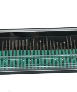 Mastercraver Diamond Burr Set - 3/32" (2.5mm) Shank - Medium 100 Grit - 30 Pc - Promax #24-06075