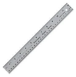 WoodWorld Of Texas 12" Stainless Steel Ruler Measurement Tools
