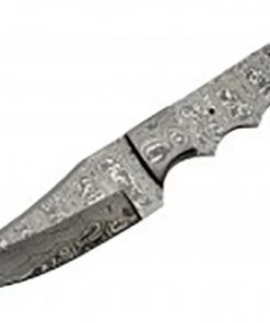 Szco Knife Kits Economy - 8.75" Ho-Chunk Bowie FULL TANG DAMASCUS BLADE BLANK W/Bolster