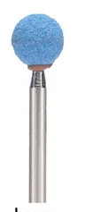 Foredom CeramCut Blue Abrasive Stone 1/8" Shank - A-CK8122 - Large Ball - 120 Fine Med