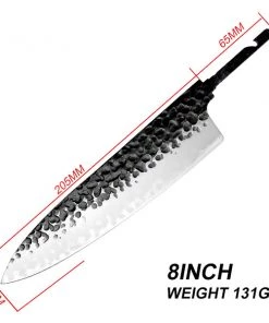 Grand Sharp Knife Kits Japanese Style Chef Knife 8" - Damascus AUS10 3 Layer- Hidden Tang -