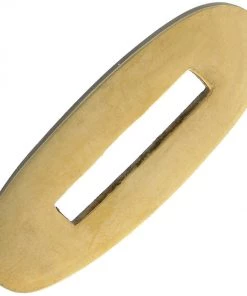 Blue Ridge Knife Supply Knife Making Parts : Finger Guards And Butt Caps Brass Knife Flat Double Guard - 1.88" OAL 5/8" W - SLOT IS 1" L X 3/16" W - BL7707G