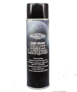 Hampshire Sheen - Black Lacquer 500 Ml Aerosol Woodturners Finishes And Adhesives