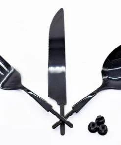 Xiamen Rizheng Industry Co. Ltd Flatware Kits S.S Flatware Set With Black TN Plating.