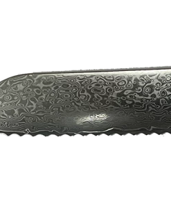 Premium Knife Supply * VG10 Raindrop Pattern - Bread Knife Serrated Blank - 13" AOL - VG10 Damascus Monthly Sales
