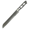 Premium Knife Supply * VG10 Raindrop Pattern - Bread Knife Serrated Blank - 13" AOL - VG10 Damascus Monthly Sales