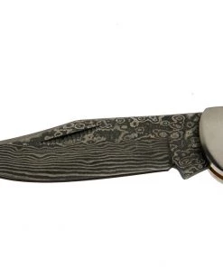 Premium Knife Supply Knife Kits Damascus San Mai Lock Back Folder - Buck Horn