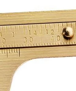 Woodstock International, Inc. Measurement Tools Caliper - Inside/Outside - Fractional - Solid Brass - 4"