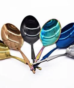 Xiamen Rizheng Industry Co. Ltd Flatware Kits S.S Flatware Set With Magic Blue TN Plating.