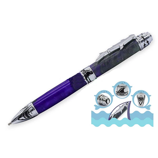 Xiamen Rizheng Industry Co. Ltd Deep Sea Fishing - Ball Point Pen Kit - Chrome & Black 1 Xiamen Rizheng Industry Co. Ltd Deep Sea Fishing - Ball Point Pen Kit - Chrome & Black