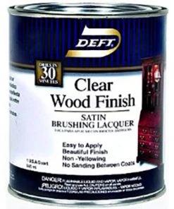 Lancaster Deft Clear Wood Brush-on Lacquer - Quart - Satin