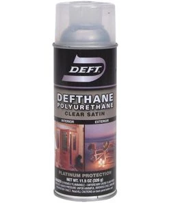 Lancaster Defthane Polyurethane Aerosol - Satin Lacquer, Poly & Urethane Blends