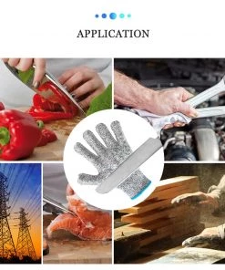 Victorinox Knife Making Tools & Sanding Siza Brand - Custom Level 5 HPPE Food / Safety Anti Cut Gloves - Cut Resistant - Size: Large