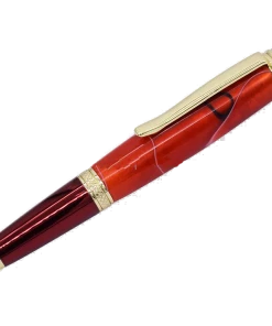 PSI Woodworking Sahara Twist Pen Bright Colors - Gold & Red Pen Kits By Name