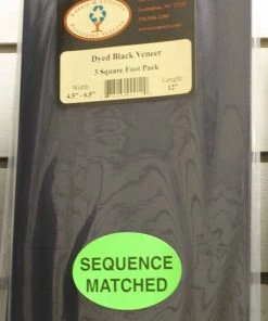 Sauers & Company Veneer -Black Dyed Veneer Pack