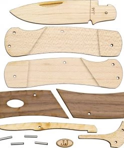 Blue Ridge Knife Supply Knife Kits * JJ's Wooden Lockback Knife Kit - Lockback Style - Gift Tin