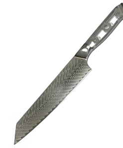 Grand Sharp * VG10 Feather Pattern - Kiritsuke Knife Blank - 13.5" OAL 8.5" Cut Monthly Sales