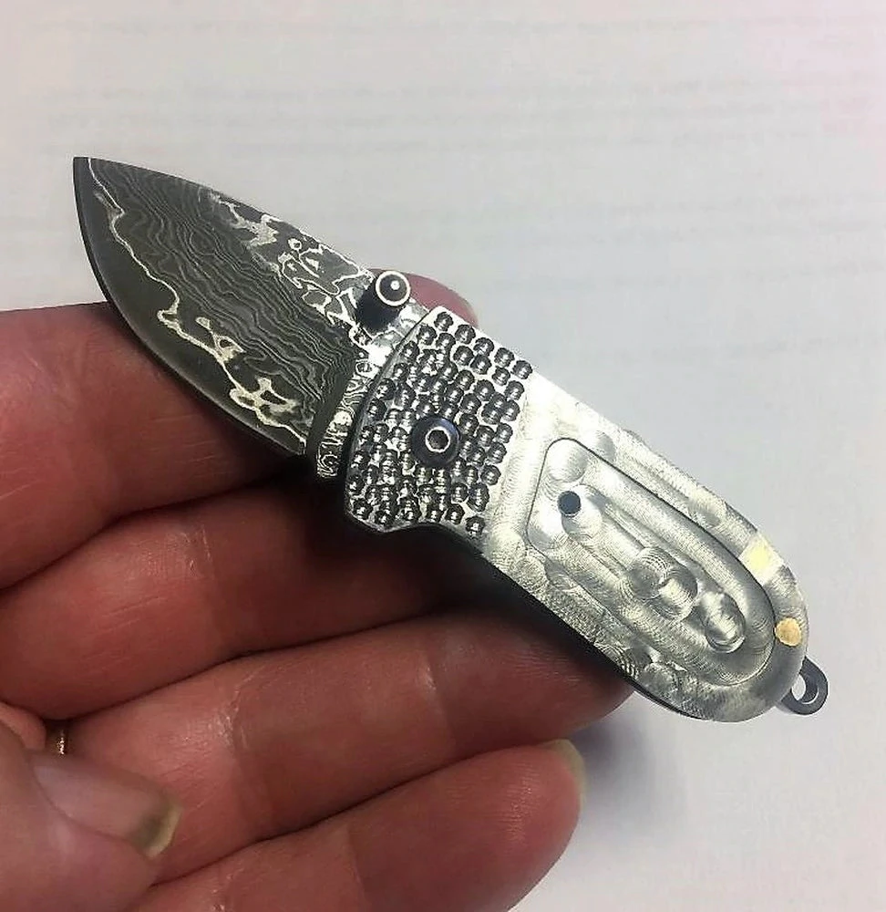 Premium Knife Supply Knife Kits Damascus Folder - Lil Gem 4 Premium Knife Supply Knife Kits Damascus Folder - Lil Gem