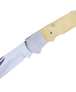 Premium Knife Supply Knife Kits Buck Horn Lock Back Folder - 9CR14 Stainless Steel