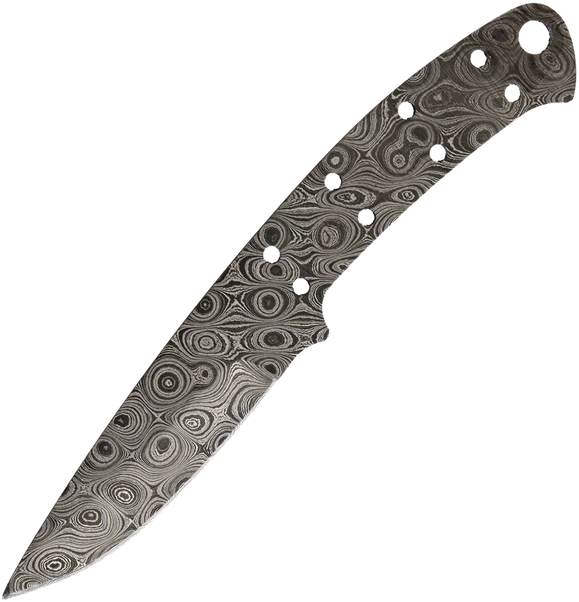 Blue Ridge USA Made Blank - Lucky Eights Premium Full Tang Damascus Blanks 1 Blue Ridge USA Made Blank - Lucky Eights Premium Full Tang Damascus Blanks