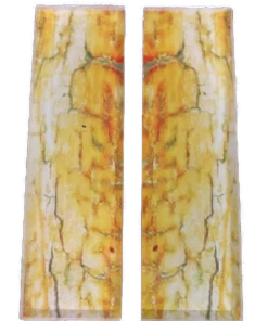 Premium Knife Supply Knife Scales & Handles Knife Scales - Clear Acrylic Knife Scales Over UV Printed Mammoth Tooth