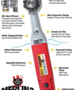 King Arthur Tools Sanding King Arthur Merlin2 110-115 Volt Variable Speed Basic Set