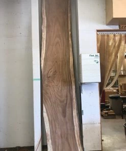 World Timber Monkey Pod Natural Edge Slab 160" Long 2.5" Max Thickness 28-31.5" Wide