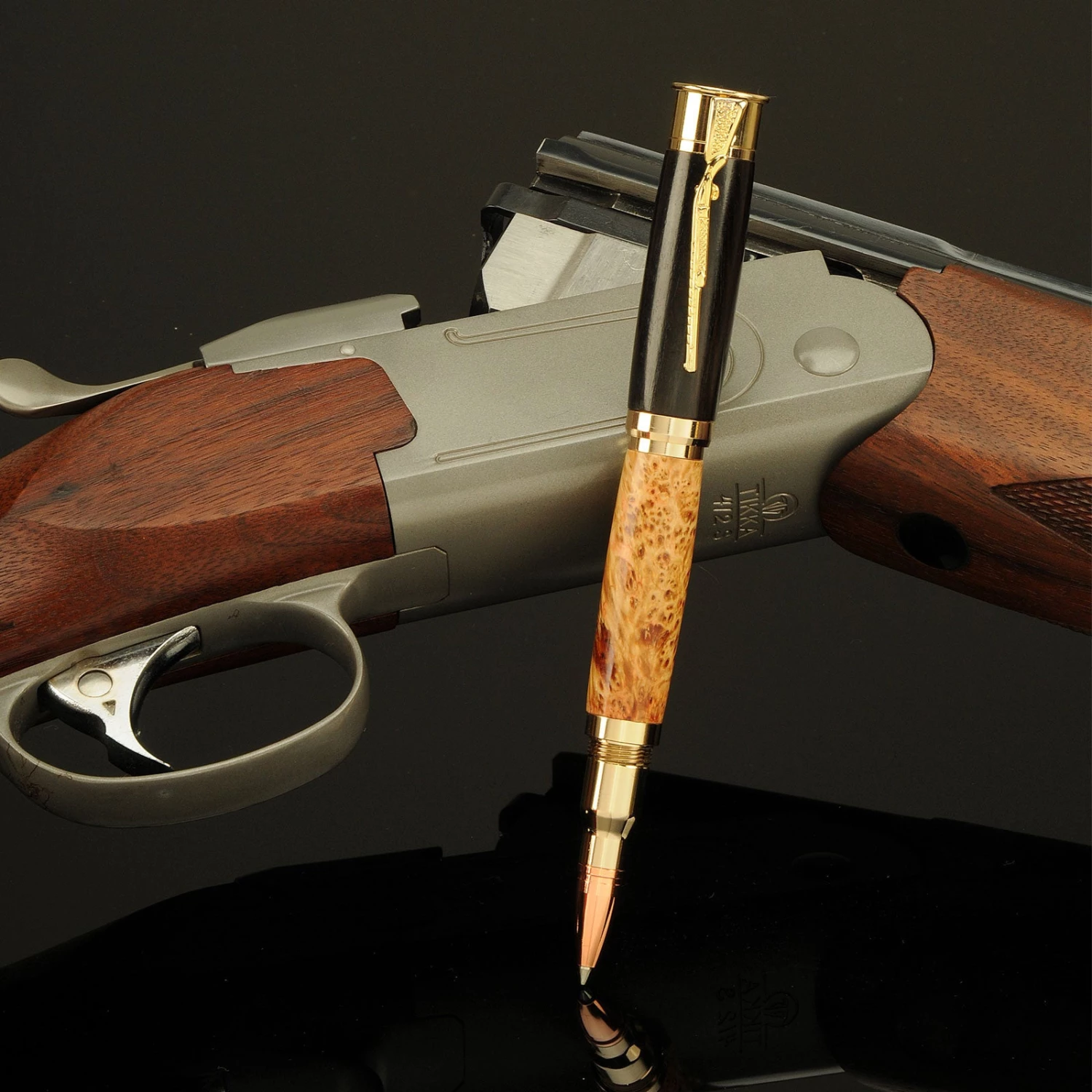 PSI Woodworking Pen Kits By Name Over & Under Rollerball Gold Or Gun Metal 3 PSI Woodworking Pen Kits By Name Over & Under Rollerball Gold Or Gun Metal