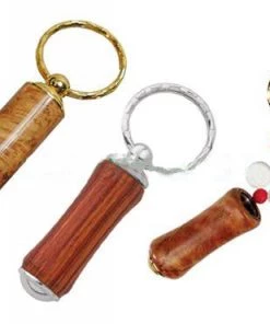 PSI Woodworking Pill Box Key Chain