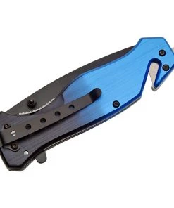 Premium Knife Supply Knives Completed 4.5" "Police" Rescue Knife Limited Edition - Blue/Black