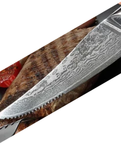 Premium Knife Supply Monthly Sales * VG10 Raindrop Pattern - Steak Knife, Big Tex SerratedVG10 Damascus 7 Premium Knife Supply Monthly Sales * VG10 Raindrop Pattern - Steak Knife, Big Tex SerratedVG10 Damascus