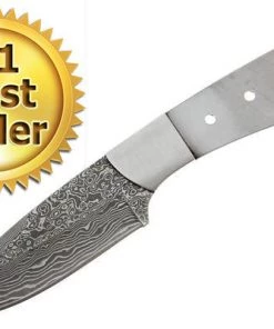 Premium Knife Supply Craig's Damascus Large Drop Point Knife Kits