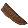 Premium Knife Supply Knife Sheath Leather - SHWW600 - PBW - 1.5" Opening And A 5 1/4" Length - Peanut Brittle Basket Weave Knife Sheaths, Cases, Edge Guards & Displays
