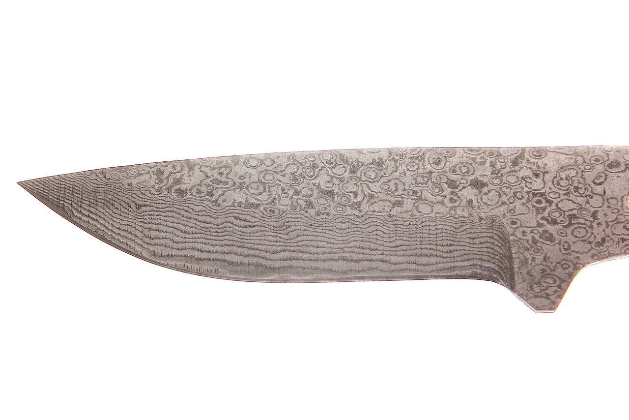 Premium Knife Supply Knife Kits Damascus: San Mai Hook's Drop Point Skinner 2 Premium Knife Supply Knife Kits Damascus: San Mai Hook's Drop Point Skinner