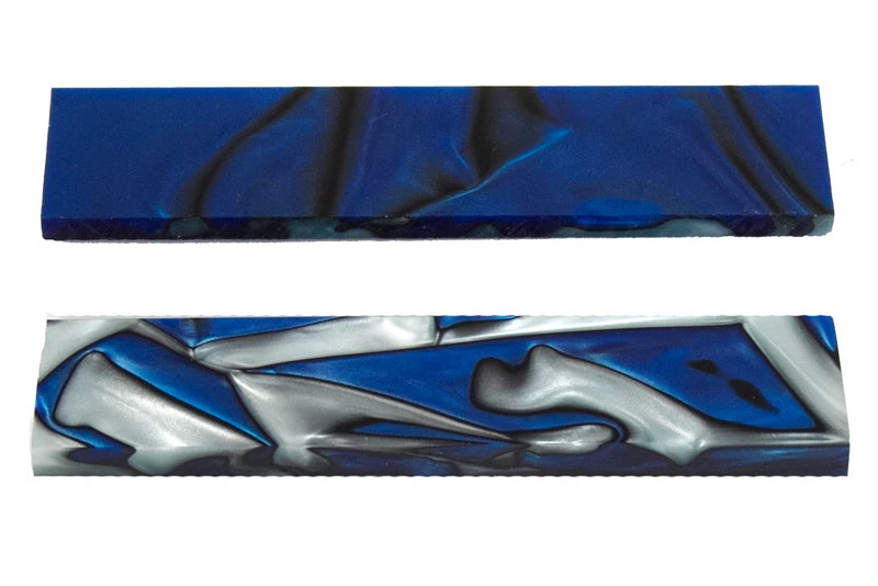 Bear Tooth Woods Knife Scales & Handles Knife Scales - Bright Blue Sea Knife Scales - 0.23 X 1.5 X 5 - 2 Pieces 2 Bear Tooth Woods Knife Scales & Handles Knife Scales - Bright Blue Sea Knife Scales - 0.23 X 1.5 X 5 - 2 Pieces