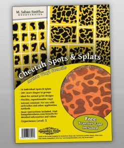 Hampshire Artist’s Vinyl Stencils - Cheetah Spots Woodturners Finishes And Adhesives