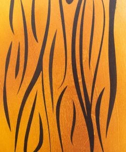 Hampshire Woodturners Finishes And Adhesives Artist’s Vinyl Stencils - Tiger Stripes & Flames