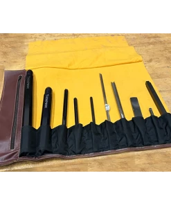 WoodWorld Of Texas Custom Made Full Grain Leather Tool / Knife Roll With Carry Handle And Shoulder Strap Knife Sheaths, Cases, Edge Guards & Displays