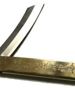 Buy Out Knives Completed Japanese Brass Laminated Carbon Steel Utility Knife 8.75"