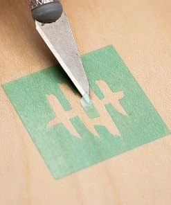 Hampshire Woodturners Finishes And Adhesives Artist’s Vinyl Stencils - Tiger Stripes & Flames