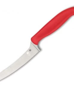 Blue Ridge Spyderco Z-Cut Kitchen Knife Red Kitchen Knives And Other Specialty Knives