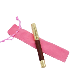 Xiamen Rizheng Industry Co. Ltd Bag, Boxes And Displays Velvet Drawstring Pen Bags II - Pink (10 Pack)