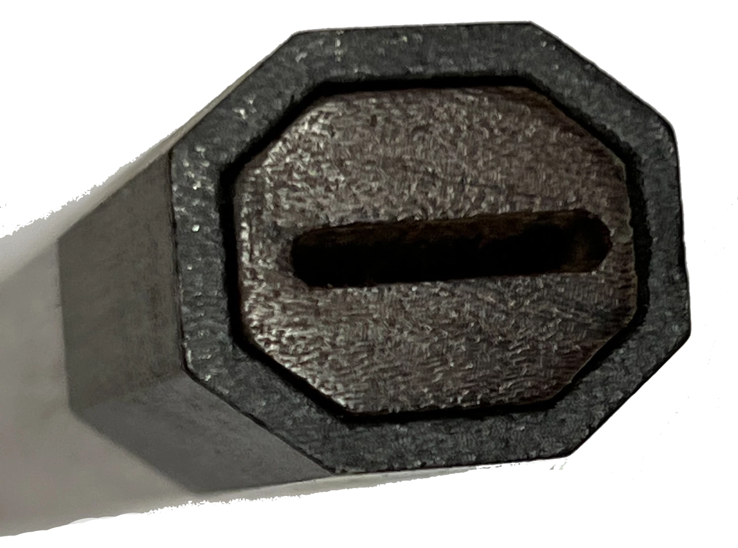 Grande Sharp **Knife Scales - Hidden Tang - 90% Finished Octagonal Handles - Stabilized Wood With Black Metal Band Hidden Tang Knife Blanks 2 Grande Sharp **Knife Scales - Hidden Tang - 90% Finished Octagonal Handles - Stabilized Wood With Black Metal Band Hidden Tang Knife Blanks