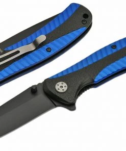 Premium Knife Supply 4.5" BLUE ALUMINUM HANDLE FOLDER Limited Edition Knives Completed