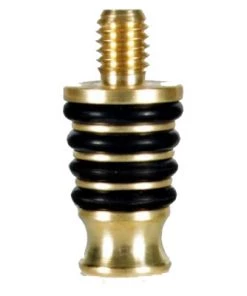 Ruth Niles Bottle Stoppers - Cork Style - Brass - Made In USA