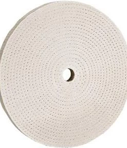 Woodstock International Buffing Wheel - Soft Spiral Sewn 8" X 60 Ply X 3/4" Hole Metal Buffing, Grinding And Sanding Tools & Supplies