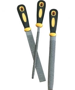 Woodstock International, Inc. Wood Rasp Set 3 Pc With Rubber Handles 12" Length Files & Rasps