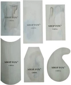 Woodstock International, Inc. Shop Fox Cabinet Scraper Set 6 Pc D3294 Cabinet Scrapers